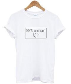 99 unicorn love T-shirt