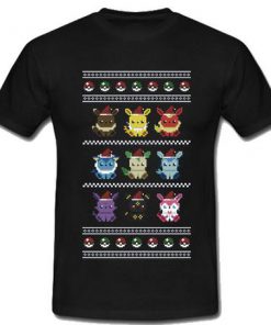 An Eeveelutionary Ugly Christmas Pokemon T-shirt
