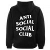 Anti Social Social Club logo Hoodie Back