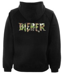 Bieber Purpose Logo Army Hoodie Back