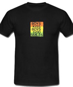 Boys Kiss Boys God Smiles T-Shirt