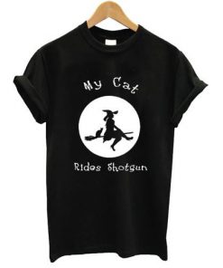 Cat Rides Shotgun T-shirt