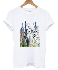 Flower Watercolor Nature Art Painting T-shirt