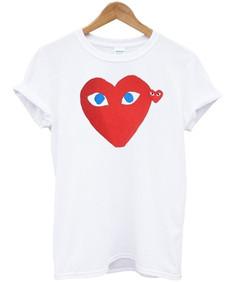 Garcon Red Heart Blue Eyes T-Shirt
