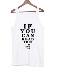 If you can read Tank top