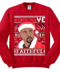Kanye West Ugly Christmas Sweatshirt