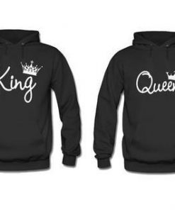 King and Queen Hoodie Matching Couple