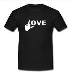 Love Middle Finger Logo T-Shirt