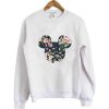 Mickey Mouse Head Vintage Floral Sweatshirt