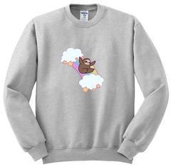 Sloth Rainbow Slide Sweatshirt