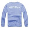 Waikiki Beach Hawaii Sweatshirt Back