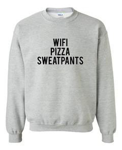 Wifi pizza sweatpants sweatshirt