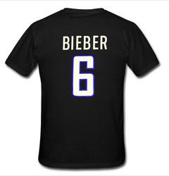 bieber 6 T-shirt back