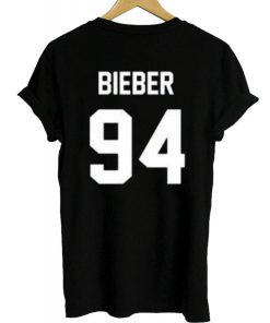 bieber 94 jersey new T-Shirt back