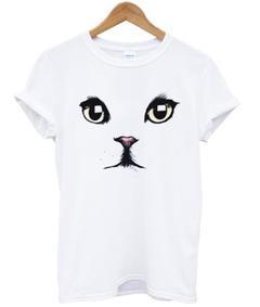 cat face T-shirt
