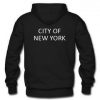 city of new york hoodie back