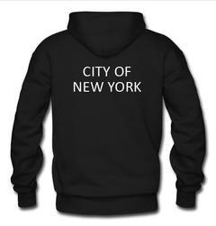 city of new york hoodie back