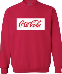 coca cola logo sweatshirt