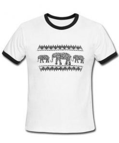 dania elephant Ringer Shirt