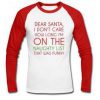 dear santa raglan longsleeve