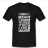 fluorine uranium carbon potassium  T-shirt