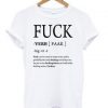 fuck T-shirt