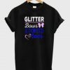glitter bows and pointed toes T-shirt