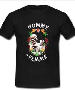 homme femme T-shirt