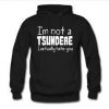 i'm not a tsundere hoodie