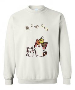 japanese cat anime  sweatshirt