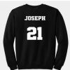 joseph 21 sweatshirt back