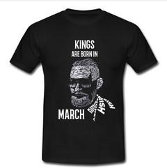 kings are born in march T-shirt