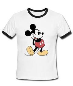 mickey mouse Ringer Shirt
