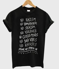 no racism T-shirt