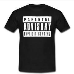 parental advisory explicit content T-shirt