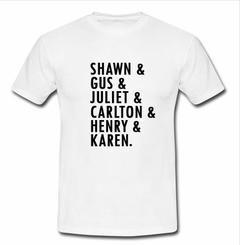 shawn gus juliet carlton T-shirt