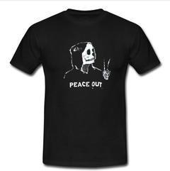 skeleton peace out T-shirt