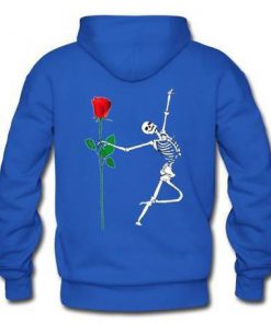 skeleton rose hoodie