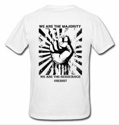 we are the majority T-shirt back