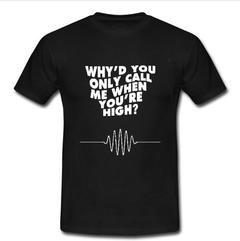 why'd you only call me when youre high T-shirt
