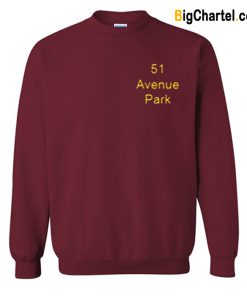 51 Avenue Park Maaroon Sweatshirt-Si