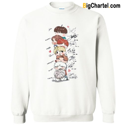 BTS Chibi Signatures Sweatshirt-Si