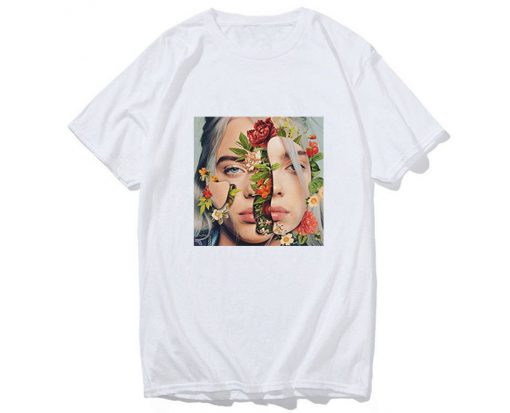 Billie Eilish Flower Aesthetic Printed Cool T Shirt
