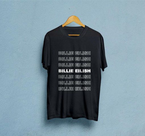 Billie Eilish Logo- Hot Music Singer Star T Shirt