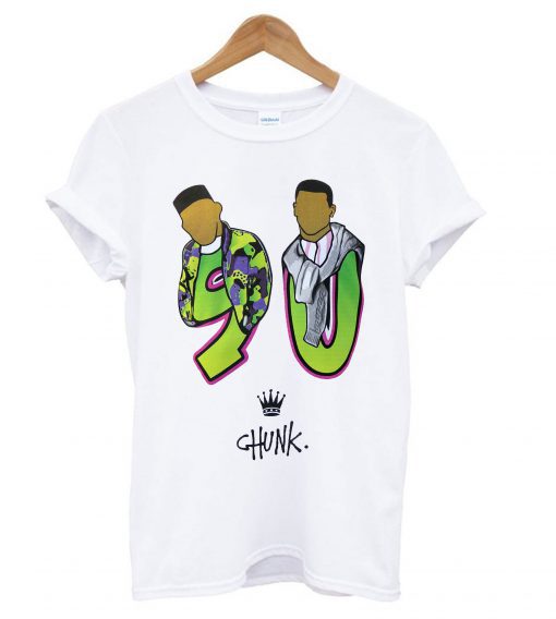 Chunk Fresh Prince 90 print Retro T shirt