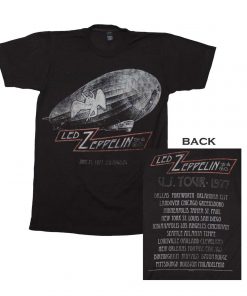 Led Zeppelin Cities 1977 Tour T shirt