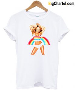 Mariah Carey POP Music Rainbow T shirt-Si