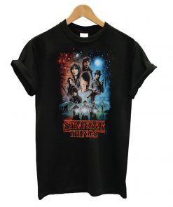 Stranger Things Autographed Group Shot Graphic T shirt