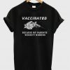 Vaccinated Because My Parents Weren’t Morons Stylized T-Shirt-Si