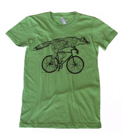 Fox on a Bicycle T shirt
